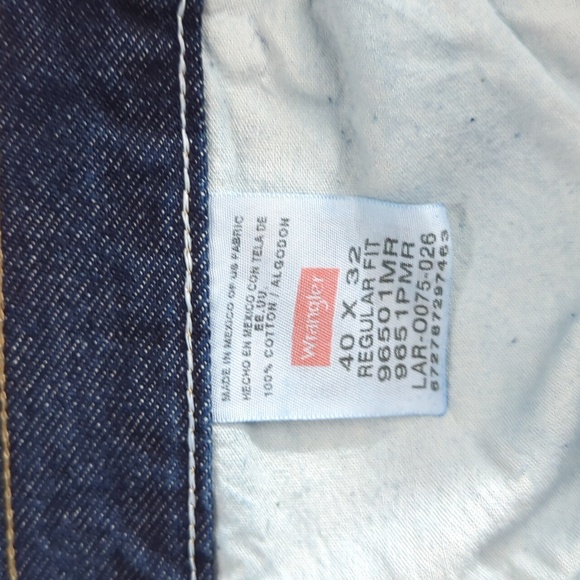 NWT Men's Wrangler Five Star Regular Fit Jeans Size 40 X 32 - Picture 4 of 4